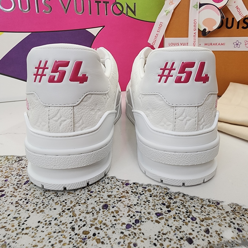 LOUIS VUITTON 2025 LV x TM Takashi Murakami Cherry Blossom Trainer Sneaker 39 - Picture 8 of 8